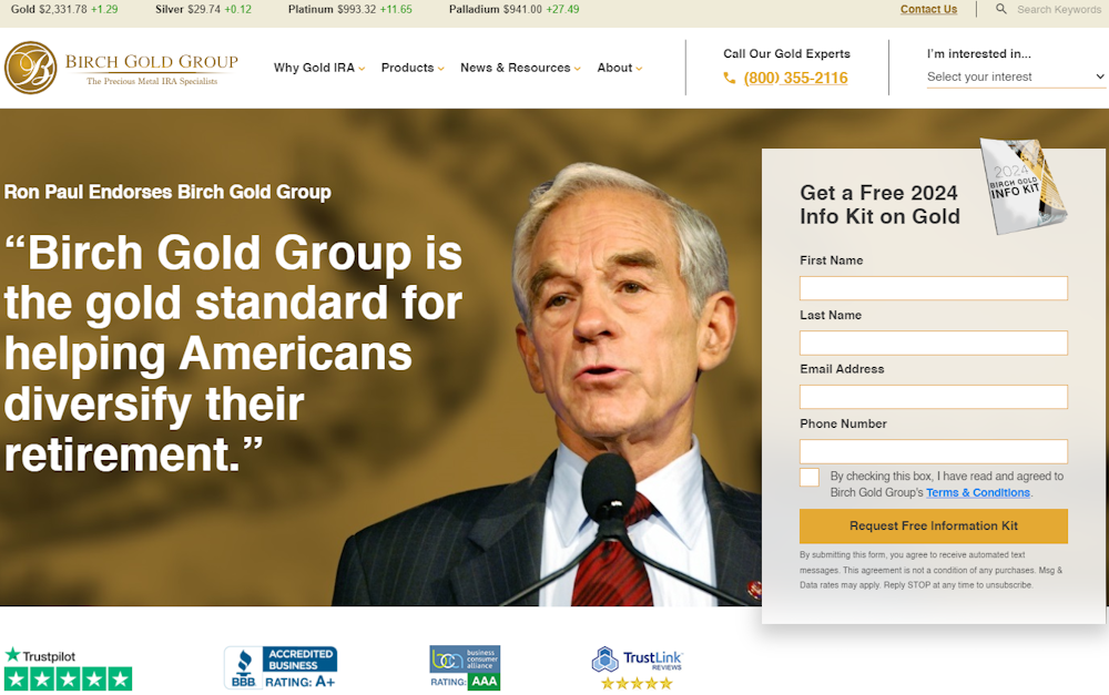 investing with Birch Gold Group