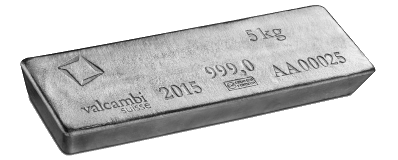 5kg silver ingot